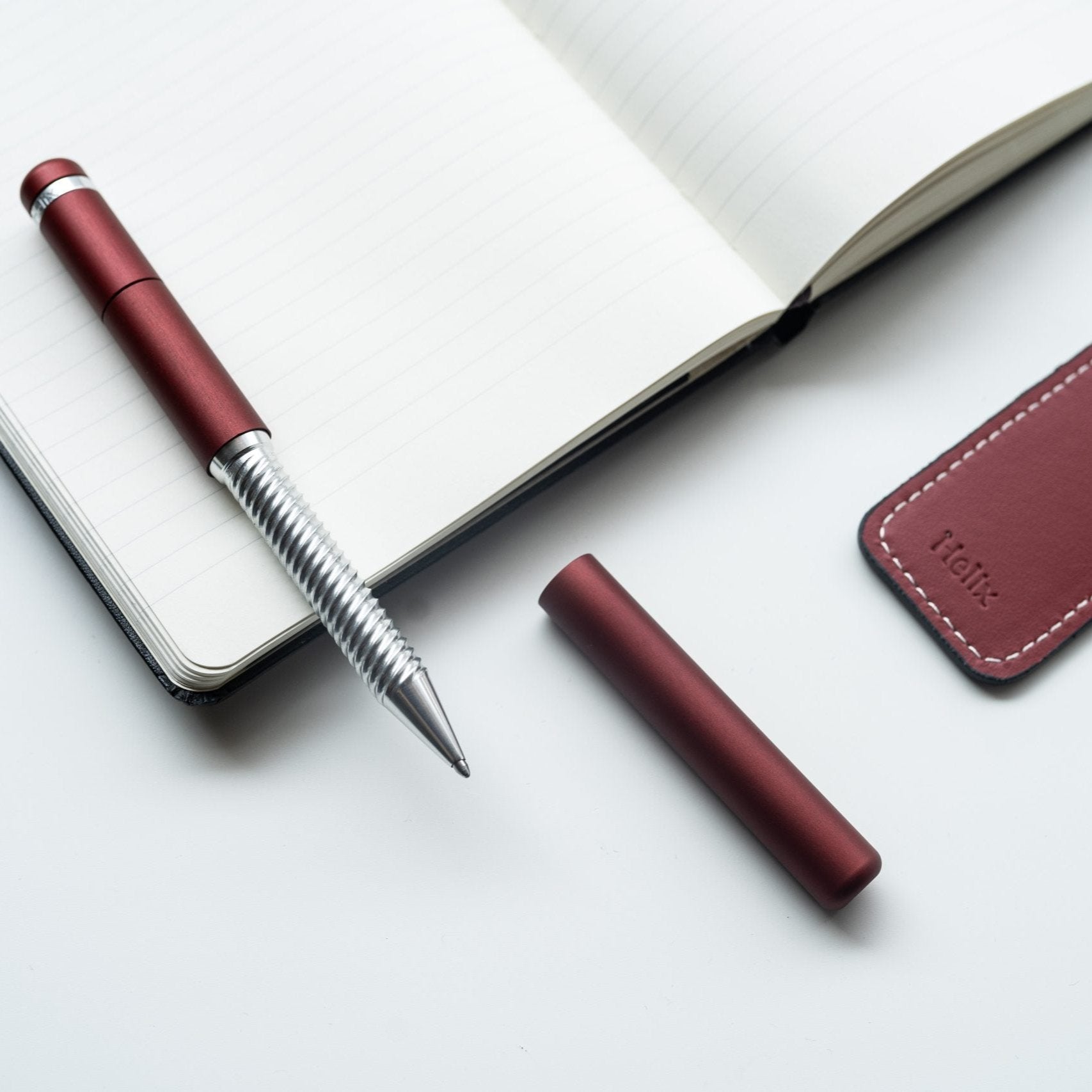 Helix Pen 2.0 Luxury Penna di Lusso e di Design by Marco Romano marcoromano.me Red Rossa