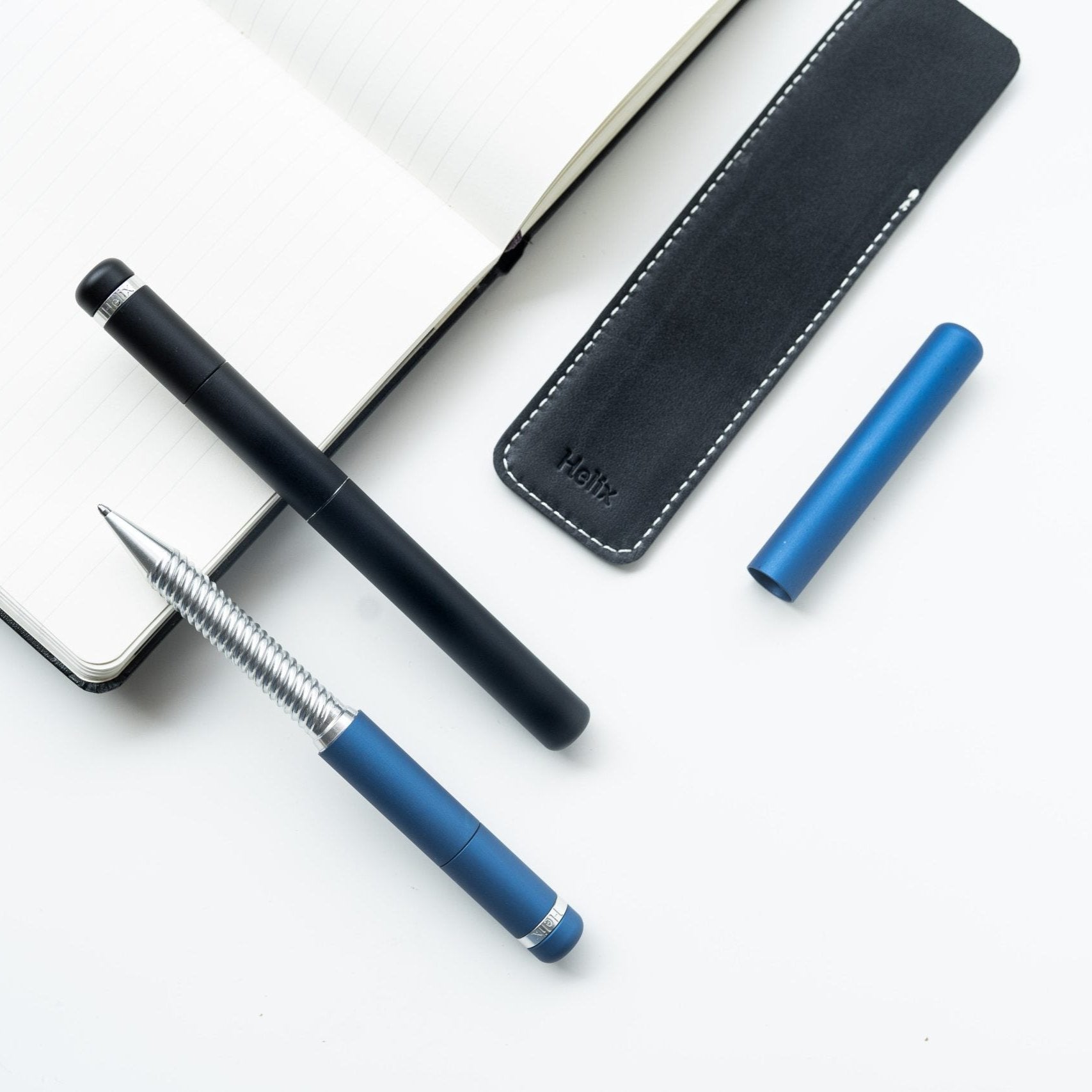 Custodia in pelle per Helix Pen penna di lusso elegante elegant luxury pen Marco Romano marcoromano.me nero black