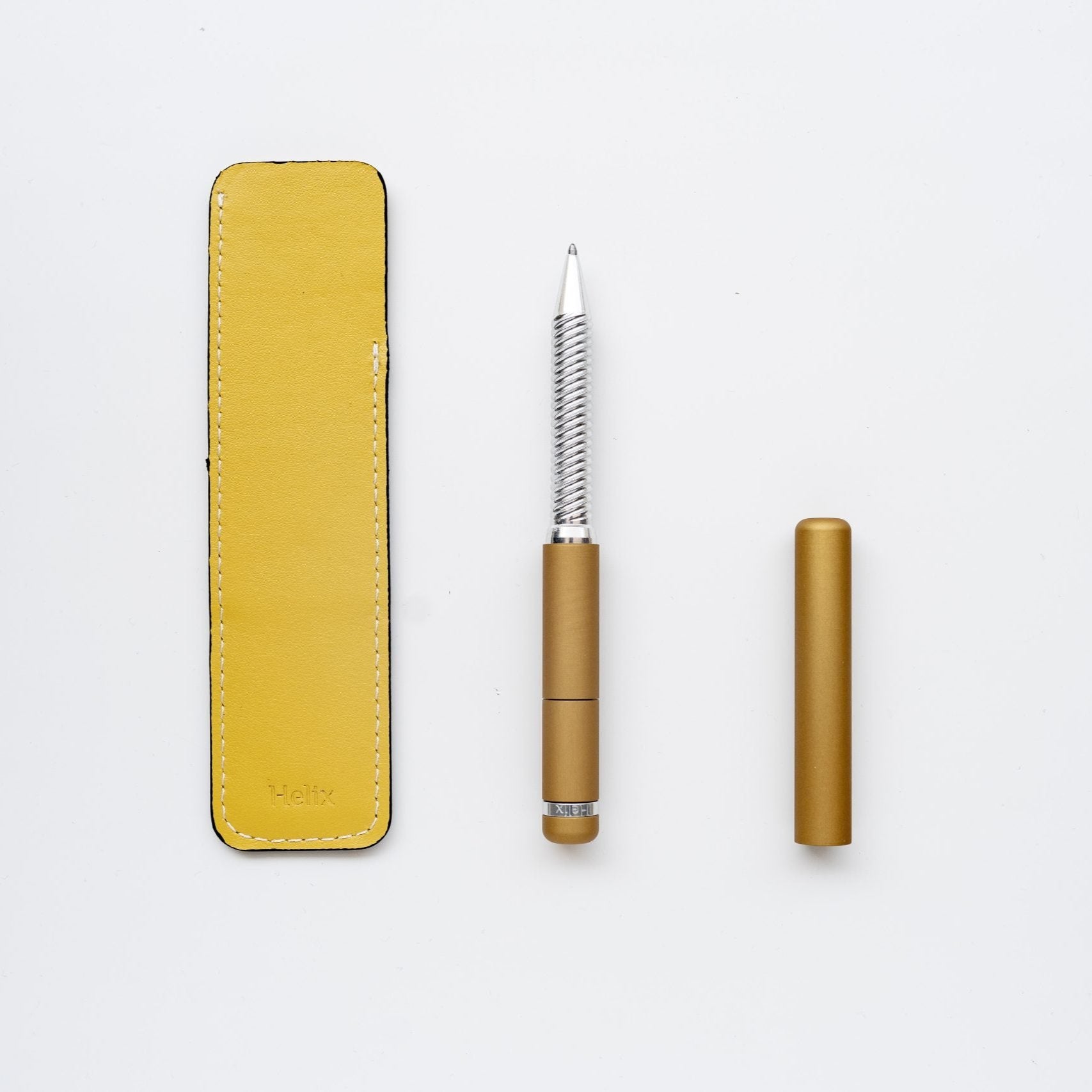 Helix Pen 2.0 Luxury Penna di Lusso e di Design by Marco Romano marcoromano.me Yellow Gialla