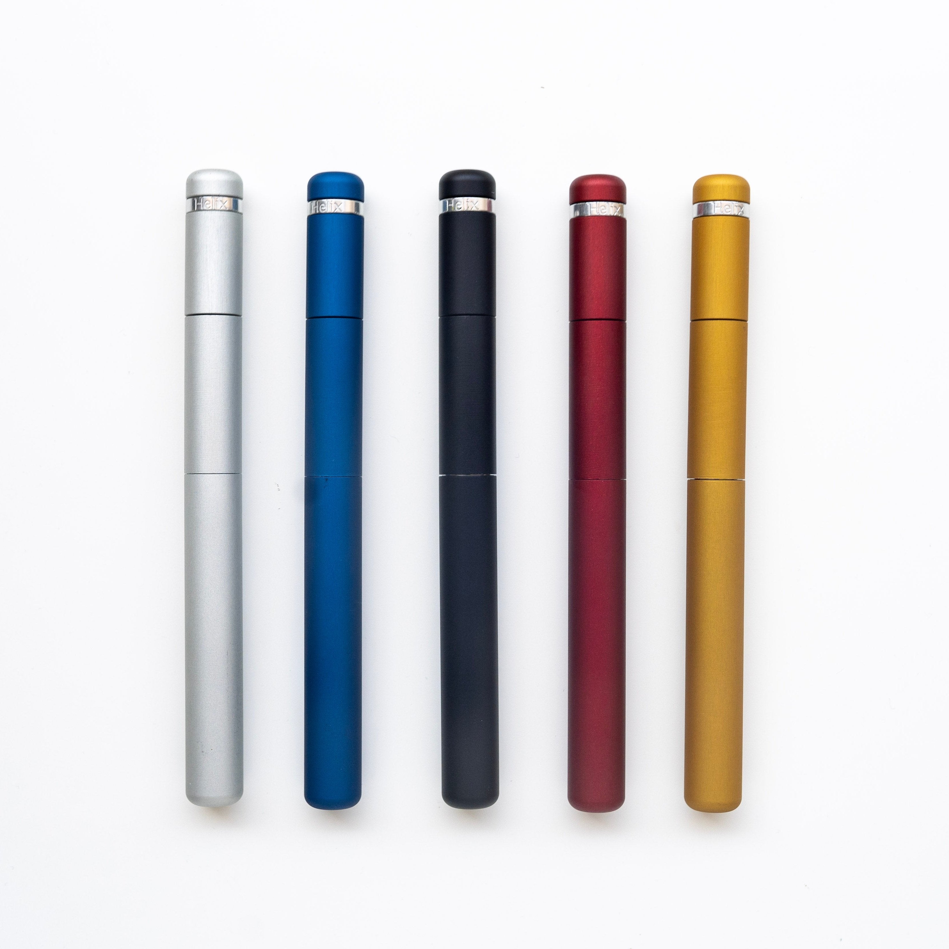 Helix Pen grigi marco romano marcoromano.me blu nera rossa gialla