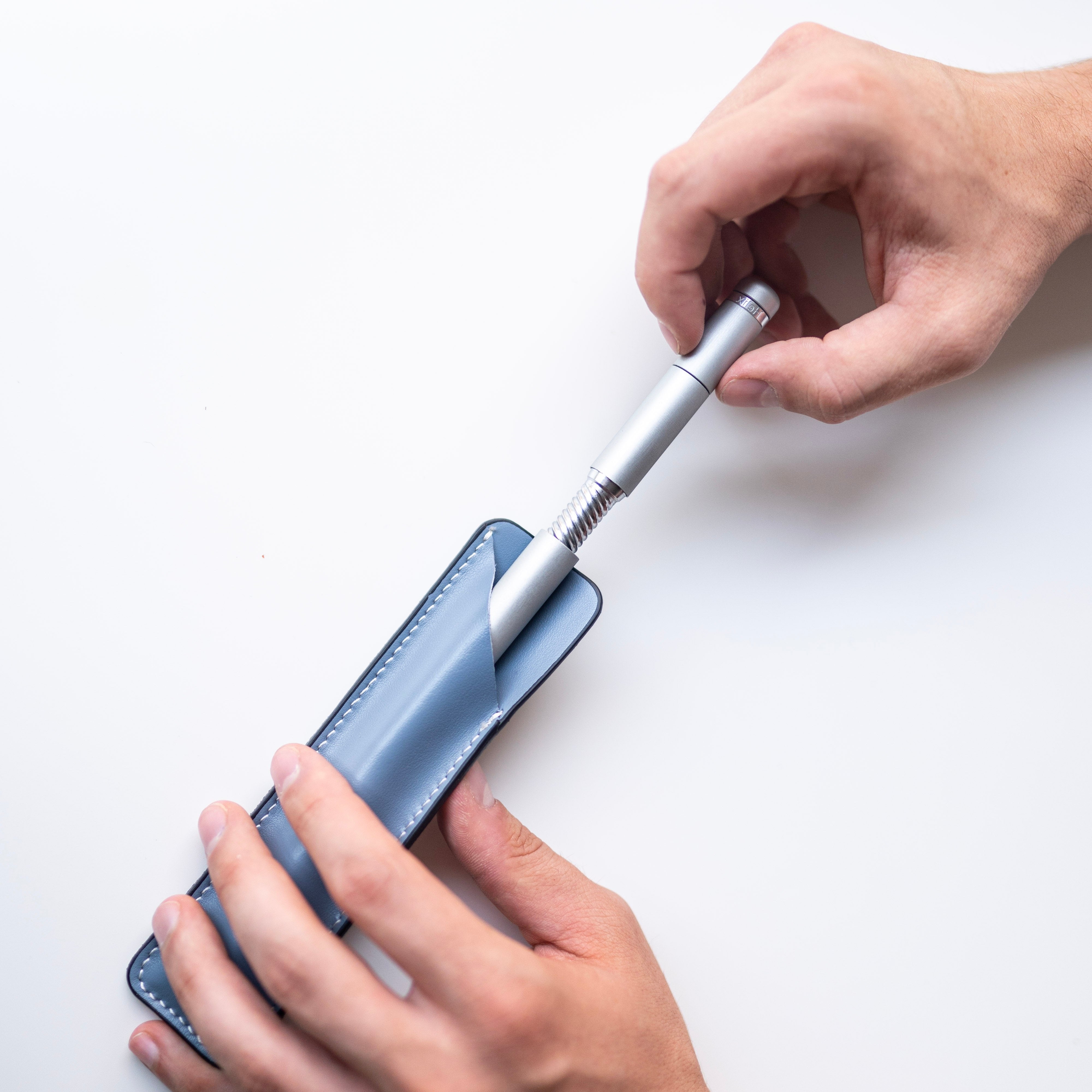 Helix pen 2.0 grigia grey con astuccio grigio grey marcoromano.me marco romano