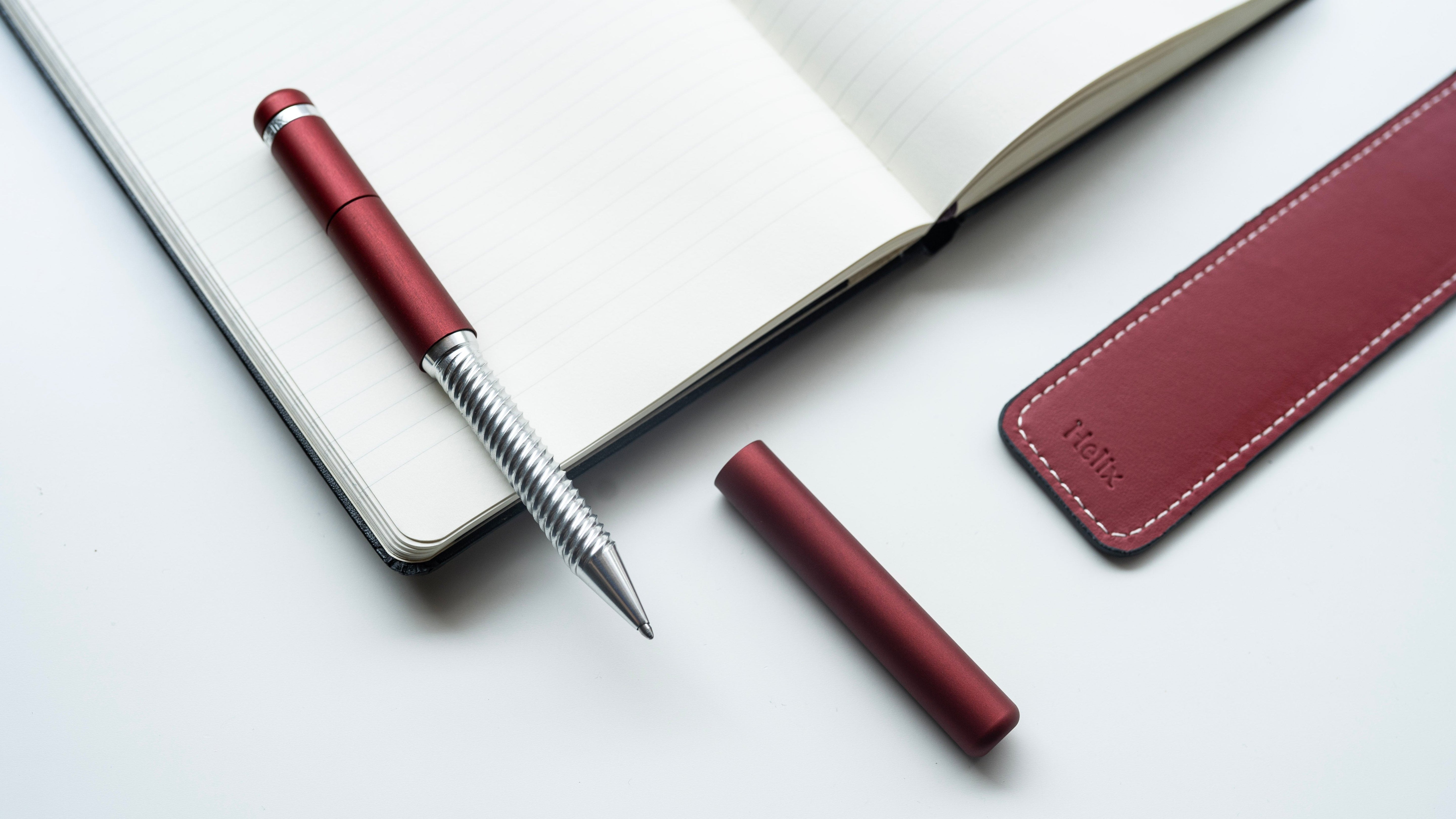 penna helix 2.0 rossa red case marcoromano